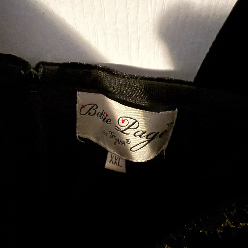 Black Velvet Dress with Subtle Leopard Print Shine - Picture 8 of 11